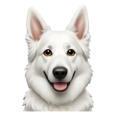 White swiss shepherd sticker