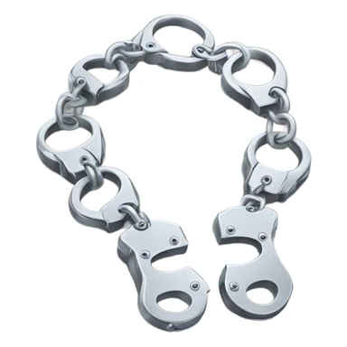 fluffy handcuffs sticker