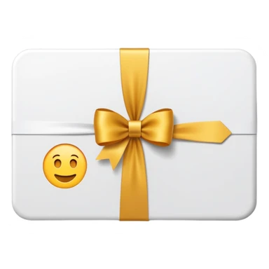 gift card white sticker