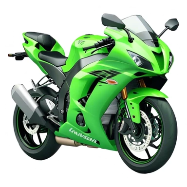 Kawasaki Ninja (Sportbike) - Kawasaki Ninja ZX-10R (Model Year: 2022) (Iconic colour: Green) sticker