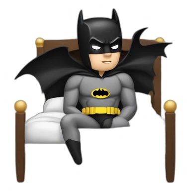 Batman going to bed sticker