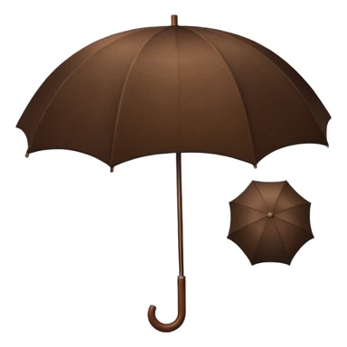 Corduroy umbrella textured sticker