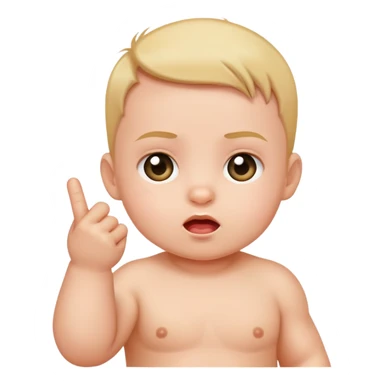 baby middle finger sticker