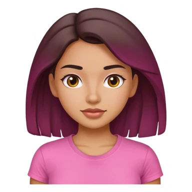 Hot latina girl wearing a pink t shirt sticker