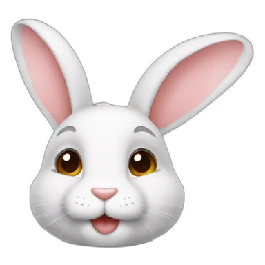Lapin bisous sticker