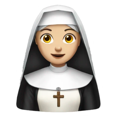 The nun sticker