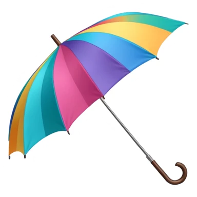 umbrella for rain colorful sticker