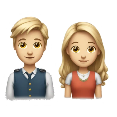 Two smart 12 year old swedish kids, one boy and one girl sticker