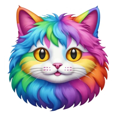 Rainbow kat sticker
