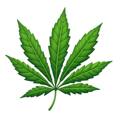 Ganja leaf sticker