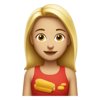 GIRL WITH MACDONALD'S sticker