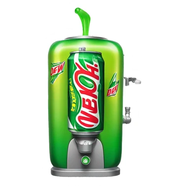 Mtn dew slurping machine  sticker