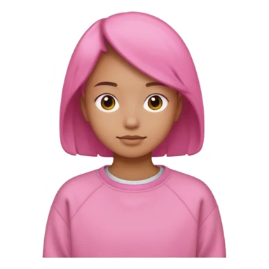 Napping pink sweatshirt sticker