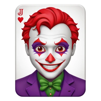 playing card joker sticker