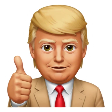Trump thumbs up sticker