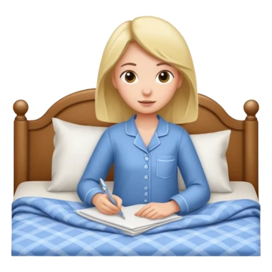 Girl organizing bed sticker