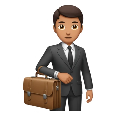 Spy with single briefcase sticker