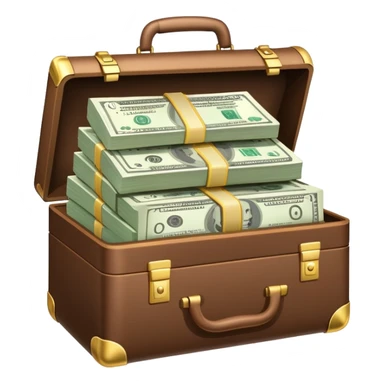 cash in a briefcase sticker