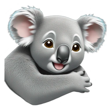 Koala hugging another koala sticker