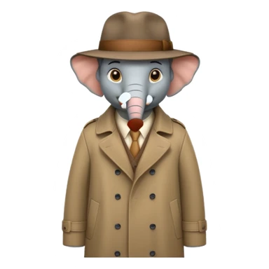 Elephant Detective  sticker