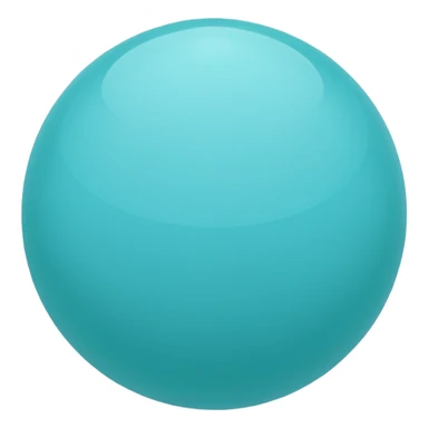 aqua color ball sticker