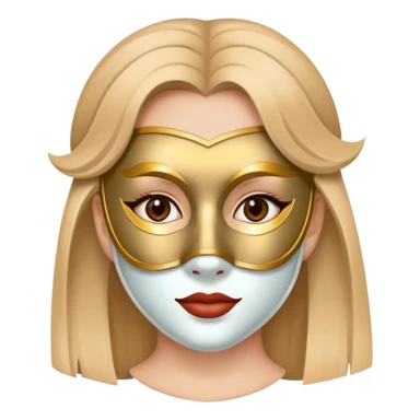 Girl with a theater mask on sticker