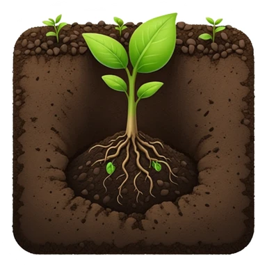 A coupon code planted in the ground with a seedling growing out of it sticker