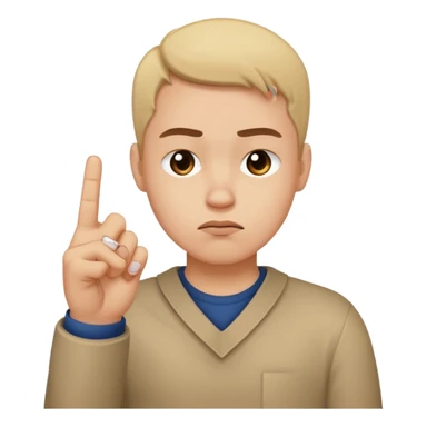 Sad face that’s making outdoing the middle finger sticker