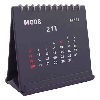 desk calendar sticker