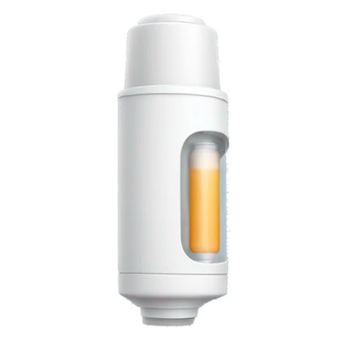 asthma inhaler with air waves sticker