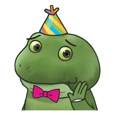 Cupcake with cute eyes and hands sticker