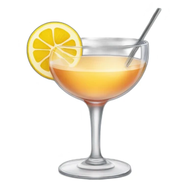 cocktail in coupe glass sticker