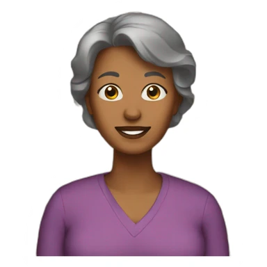 56 year old brown mom sticker