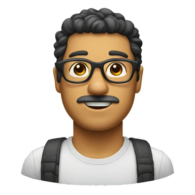 Ladrón con lentes sticker