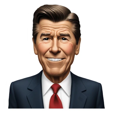 Ronald Reagan is in a panic sticker