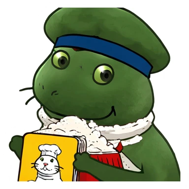 Cat with a credit card in a pile of flour  sticker