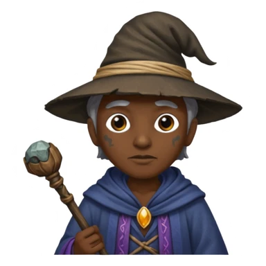 black stoned mage cane sticker