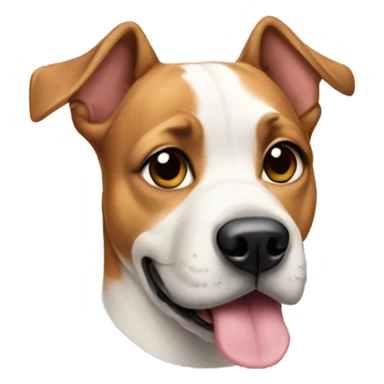 Dog wearing earings  sticker