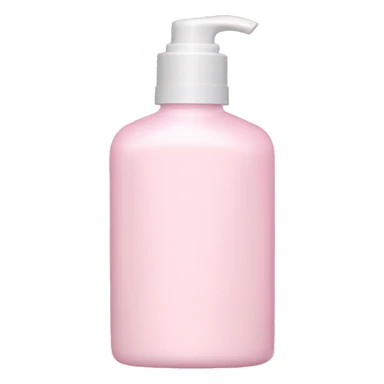 Light pink lotion bottle sticker