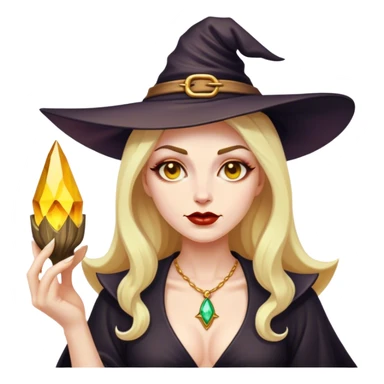 Gold digger witch sticker