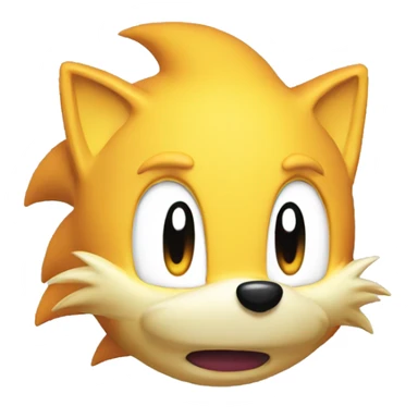 tails head, sonic sticker