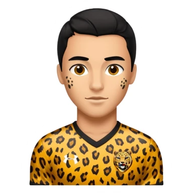 Footballer's leopard sticker