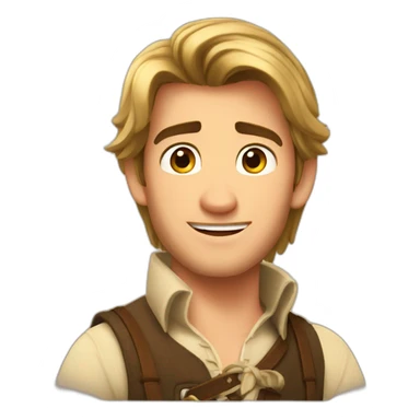 Flynn rider in tangled sticker