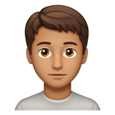 Handsome cute Man with tan skin and  brown eyes and  short brown wavy hair sticker