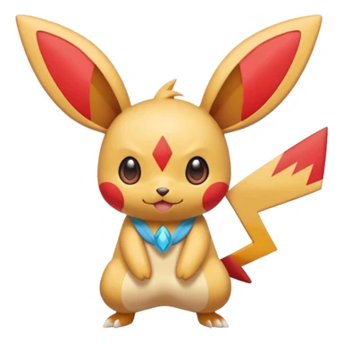 Plusle-Pichu-Victini-fusion, full body sticker