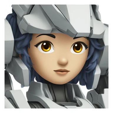 Thick Mecha Gundam Woman sticker