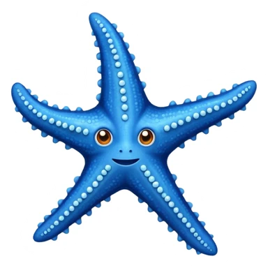 Blue starfish sticker