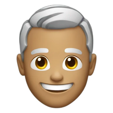 a football menacingly smiling sticker