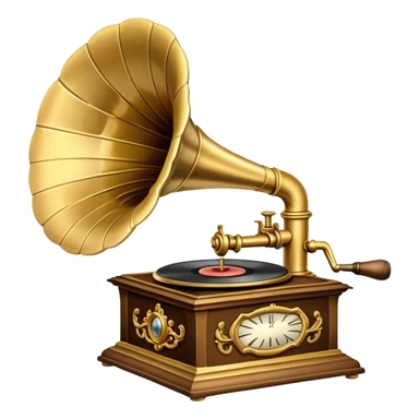 gramophone sticker