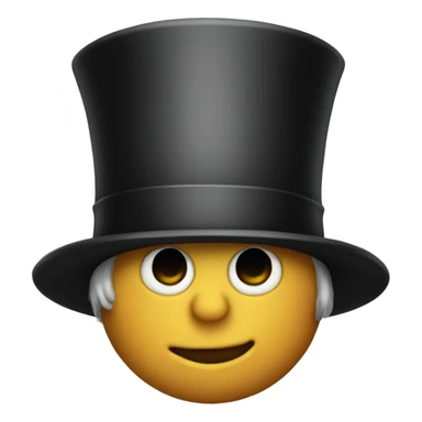 Biden with top hat sticker